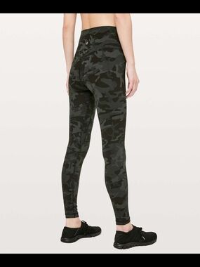 Lululemon Align High-Rise Green Camo Leggings 25" Inseam